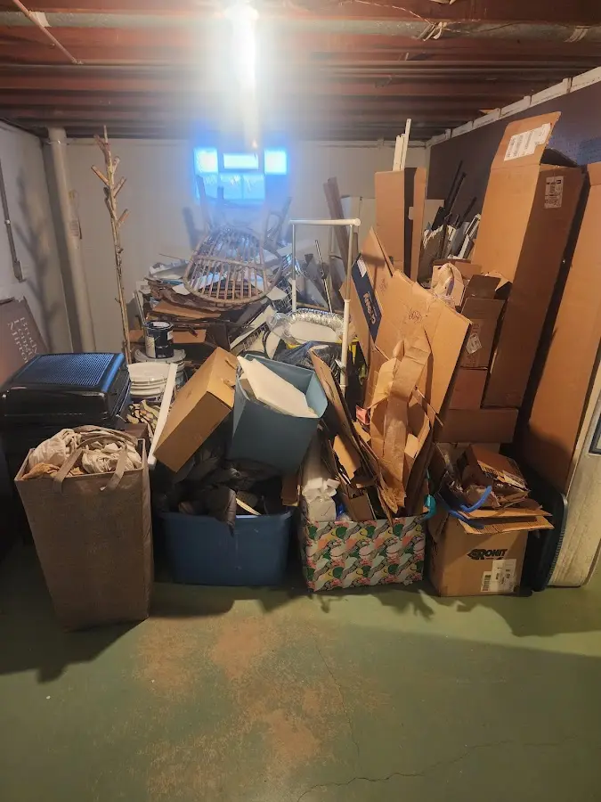 Roll-off dumpster container at job site for Roll Off Dumpster Rental in Irmo